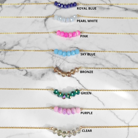 Sparkle Beaded Gold Necklace - Picture 8 of 8